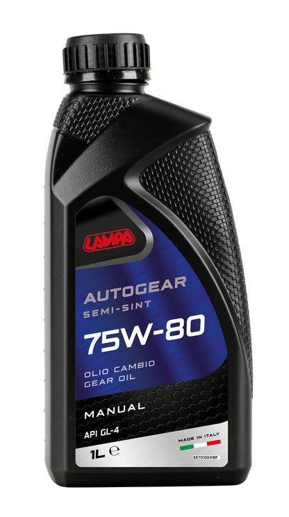 Autogear Semi-Sint 75W-80, olio cambio manuale - 1 L su fondo bianco