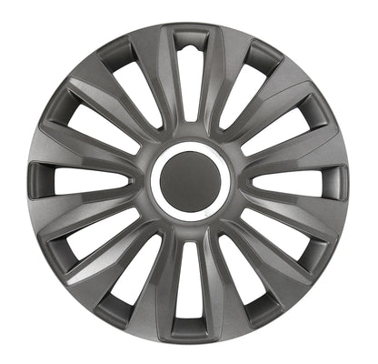Avalone Pro Dark - Set 4 copricerchi - Ø — universali per tutti i cerchi in acciaio