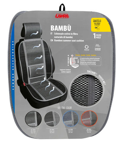 La confezione di Bambù, schienale estivo in fibra naturale di bambù