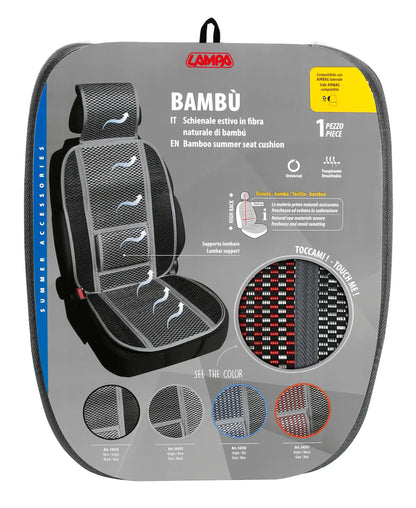 La confezione di Bambù, schienale estivo in fibra naturale di bambù
