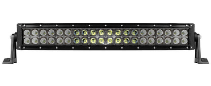 Barra a Led con struttura curva in alluminio, 12/24V — zone laterali con Led a luce ampia, zona centrale con Led a luce…