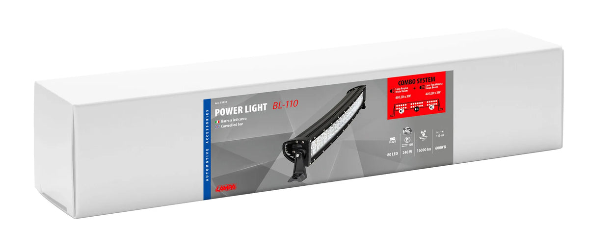 La confezione di Barra a Led con struttura curva in alluminio, 12/24V, vista 3