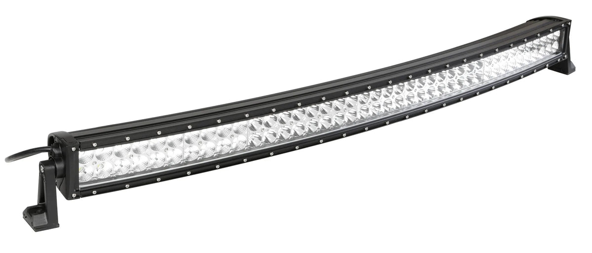 Barra a Led con struttura curva in alluminio, 12/24V su fondo bianco, vista 7