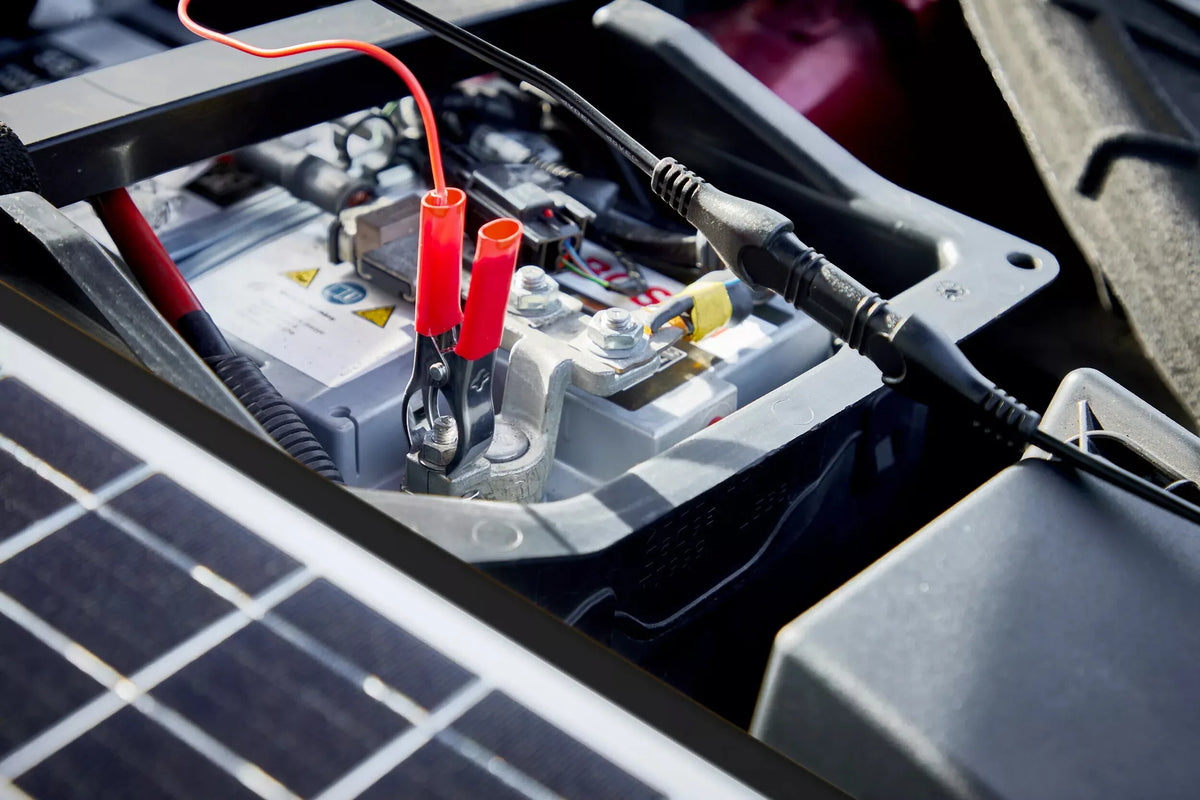 BATTERYcharge SOLAR 20W, mantenitore di batteria a energia montato sul veicolo, vista 2