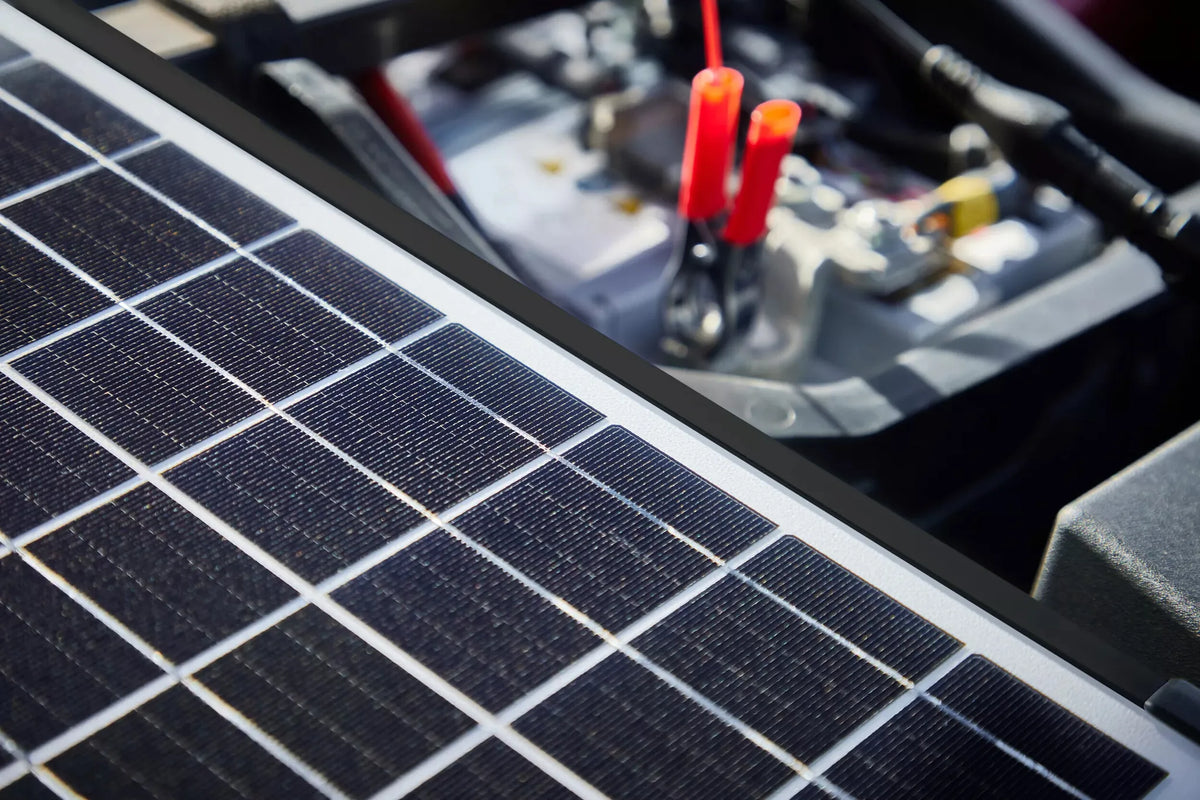 BATTERYcharge SOLAR 20W, mantenitore di batteria a energia montato sul veicolo, vista 3