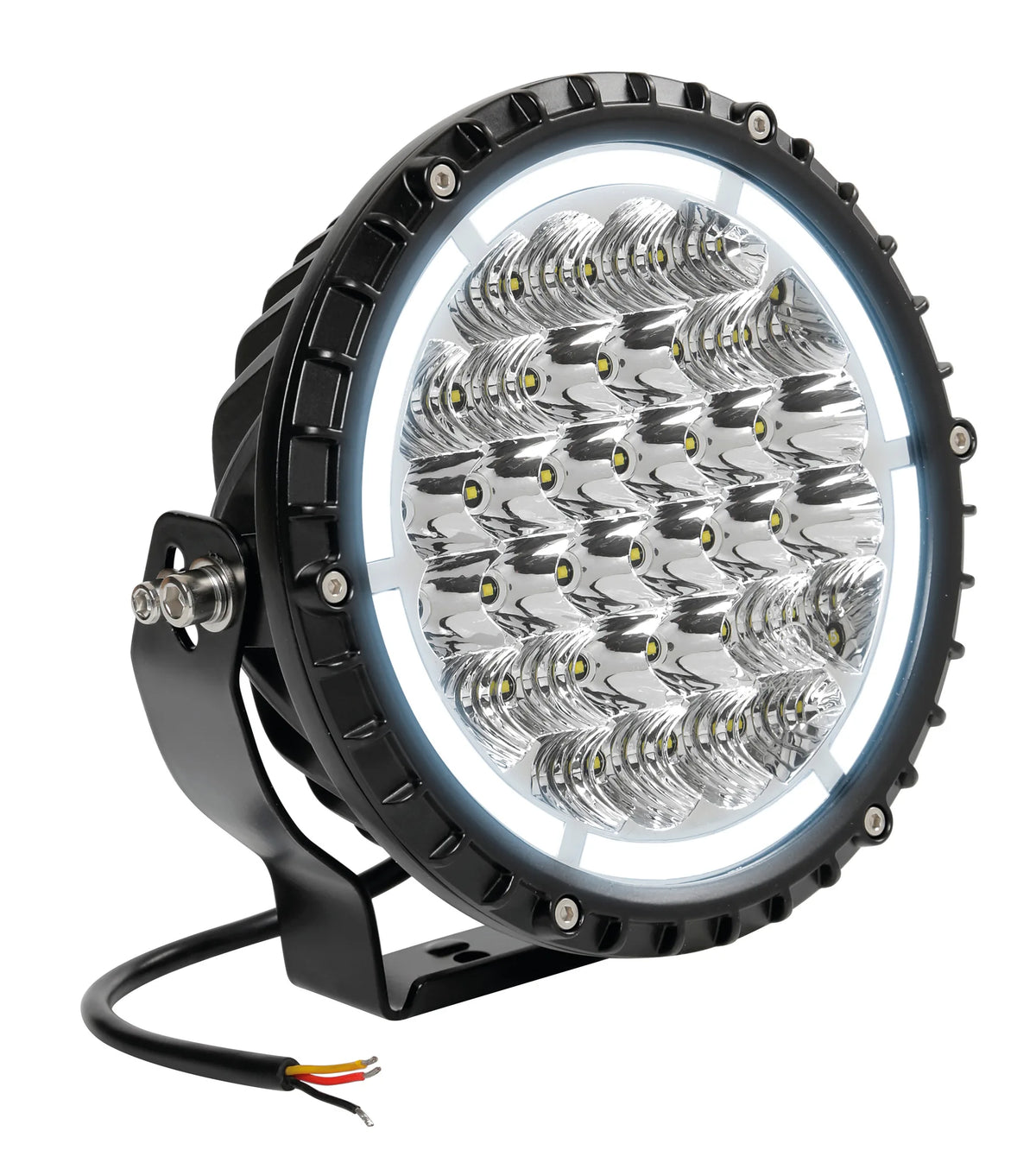 Bextar, proiettore supplementare a 62 Led - 12/24V - Ø 195 su fondo bianco, vista 6