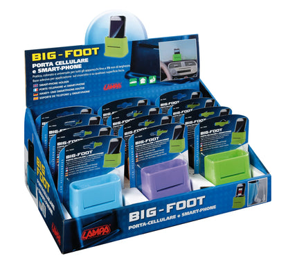 La confezione di Big-foot, porta cellulare e smart-phone - Display 12 pz