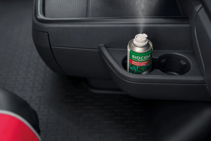 Biocida spray, disinfettante climatizzatore montato sul veicolo, vista 2
