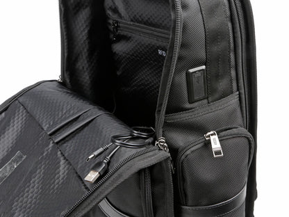 BK-01 Back Pack, Zaino multifunzione — 1 tasca per trolley + tasca nascosta