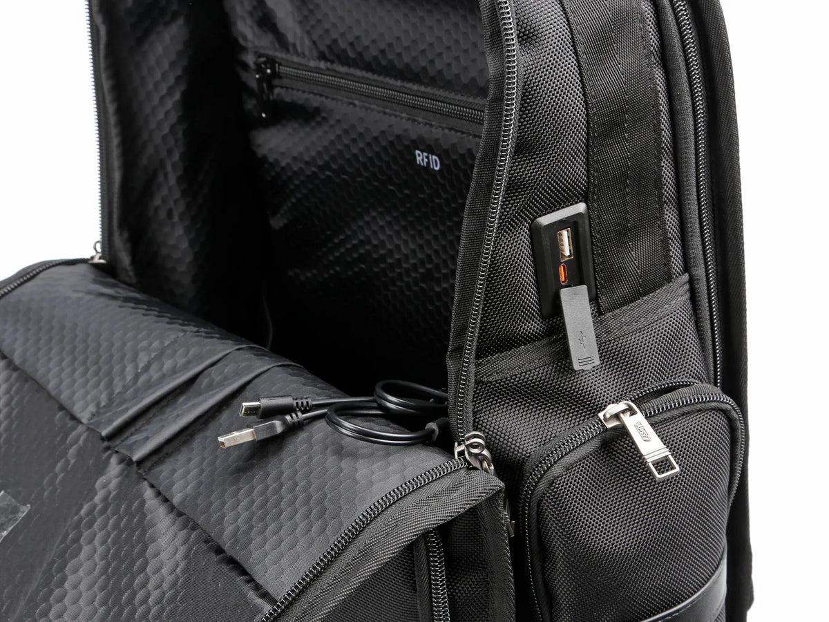 BK-01 Back Pack, Zaino multifunzione — 1 scompartimento porta documenti/computer/tablet + organizer