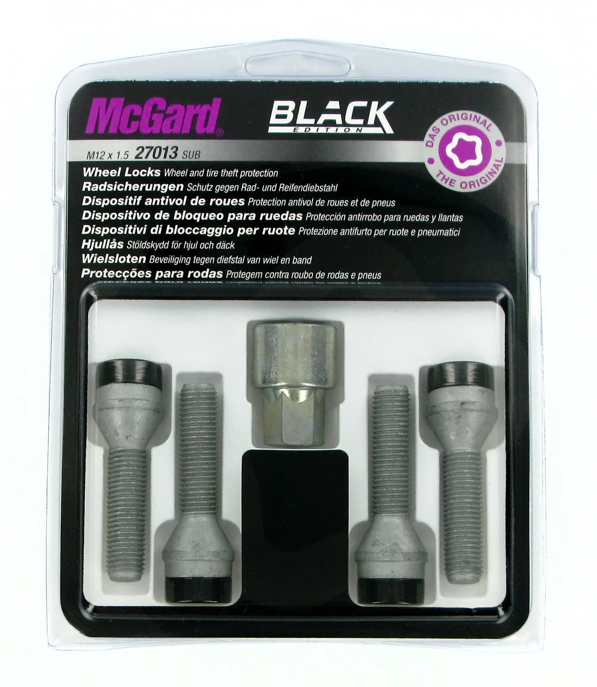 La confezione di Bulloni conici, kit 4 pz - Black Edition
