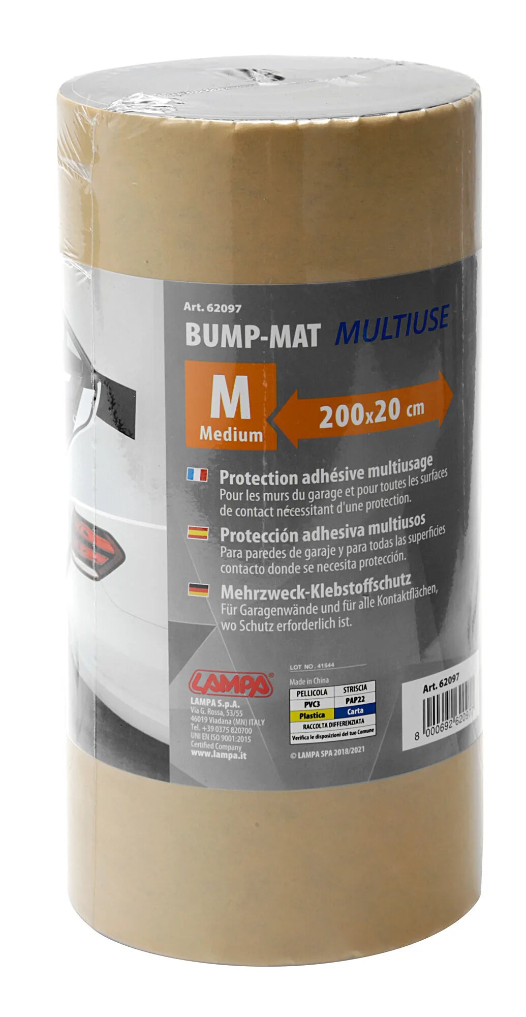 La confezione di Bump-Mat Multiuse, protezione adesiva multiuso, vista 2