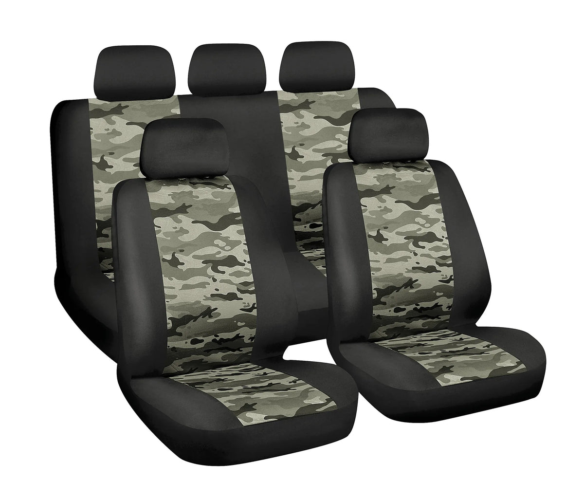 Camo Air-Force, set fodere coordinate su fondo bianco