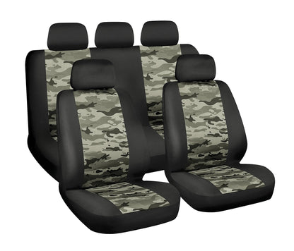 Camo Air-Force, set fodere coordinate su fondo bianco