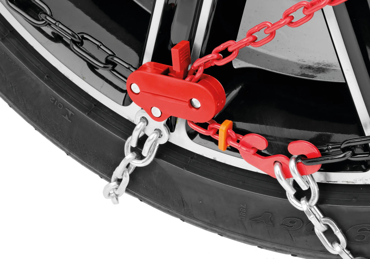 Catene da neve SnowDrive S-12 per SUV, 4x4 e fuoristrada — maglie in acciaio cementato con sezione a “D”, utilizzabili da…