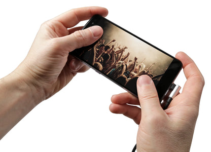 Cavo 90° Usb > Micro Usb - 100 cm montato sul veicolo
