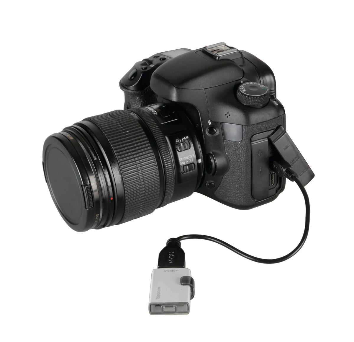 Cavo OTG Usb > Mini Usb - 20 cm montato sul veicolo, vista 2