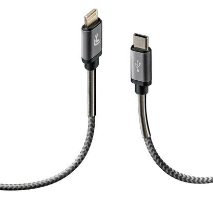 Cavo Usb Type-C > Lightning - 100 cm su fondo bianco