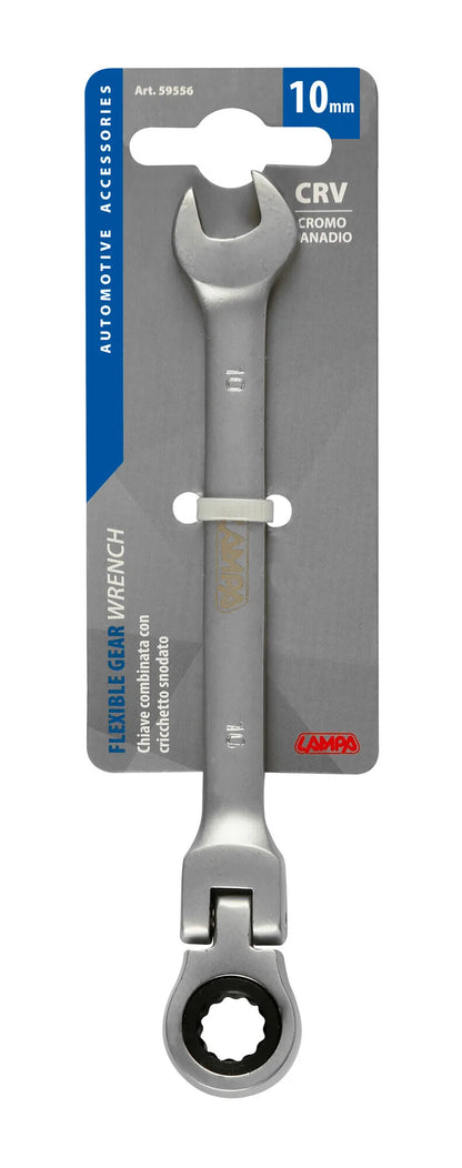 La confezione di Chiave combinata con cricchetto snodato, vista 3