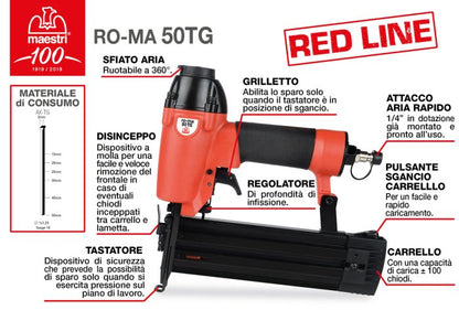 inchiodatrice Chiodatrice pneumatica mod.ro-ma tg 50 aria comp.