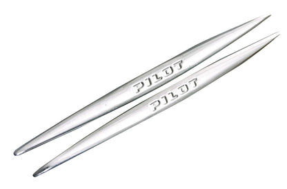 Chrome Decos, decorazioni adesive cromate, 2 pz - 290 mm — in resina, adesivo speciale