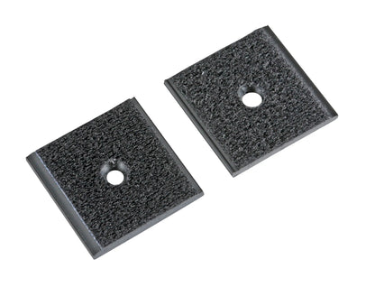 Clips Velour, foro centrale, set 2 pz - 35x35 mm — compatibili per utilizzo con nastri, adesivi, clips serie Pressotex