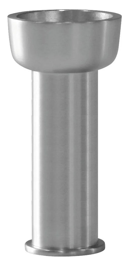 Collare pomello largo e lungo - Ø 32 mm - h 70 mm su fondo bianco