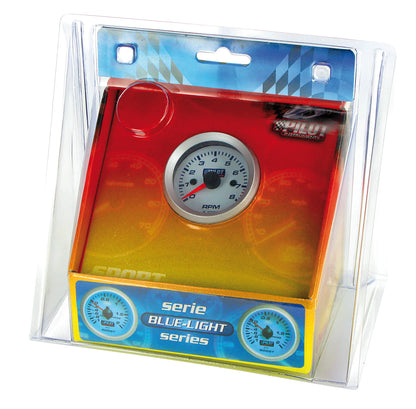 La confezione di Contagiri 0-8000 RPM - Ø 2” (52 mm) - Blue-Light - 2/4/6