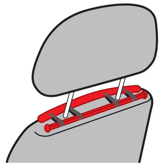 Disegno tecnico quotato di Cool-Strip, schienale ventilato in carta tessile, con le misure