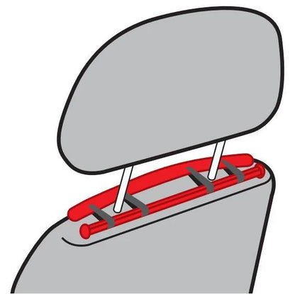 Disegno tecnico quotato di Cool-Strip, schienale ventilato in carta tessile, con le misure