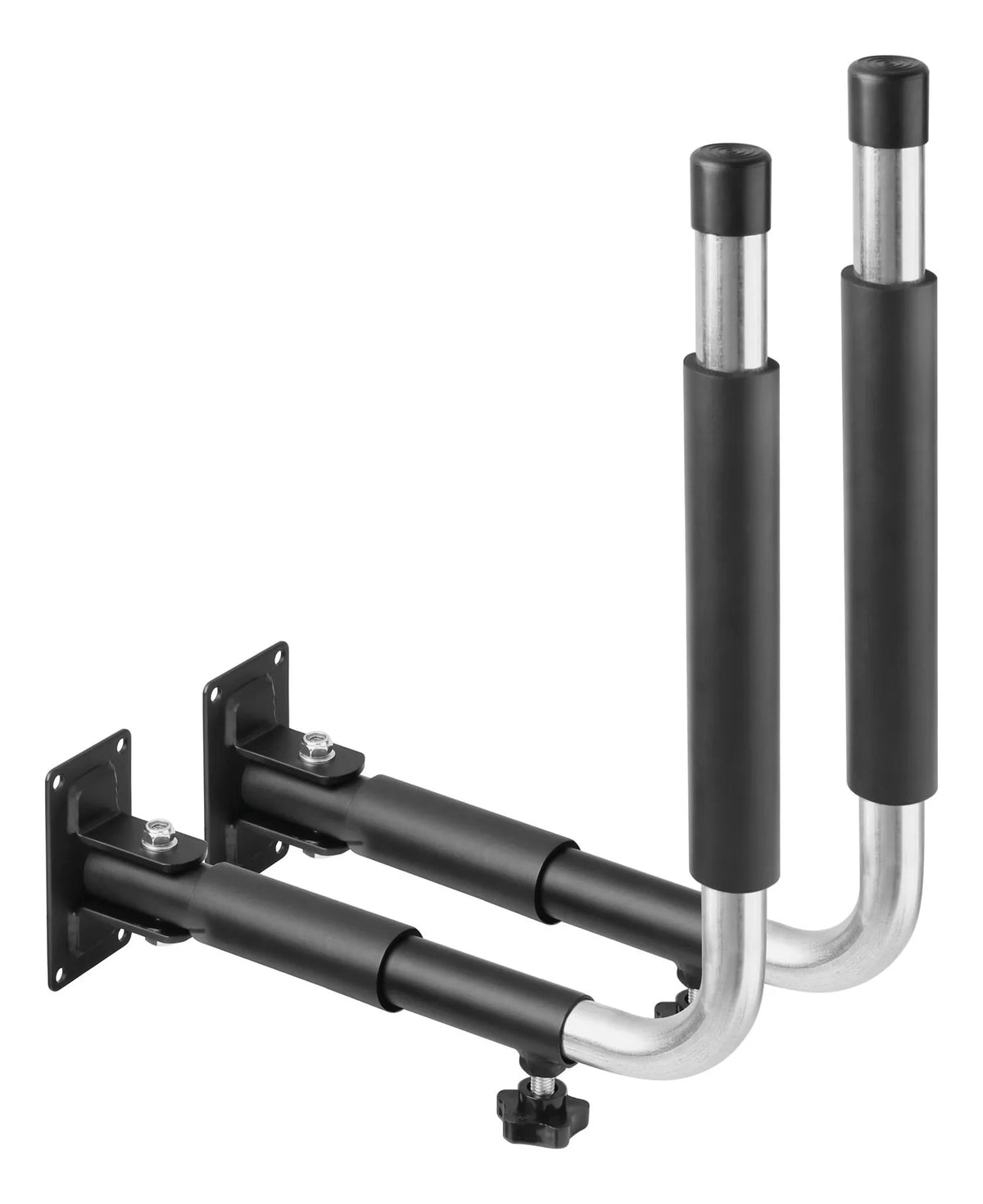 Coppia supporti da parete per box tetto - Tipo 1, laterale — telescopici (35-52 cm) e regolabili tramite pomello