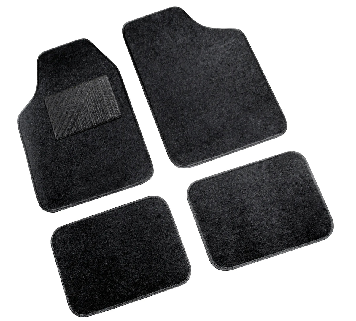 Cosmo, serie tappeti in moquette universali, 4 pz su fondo bianco