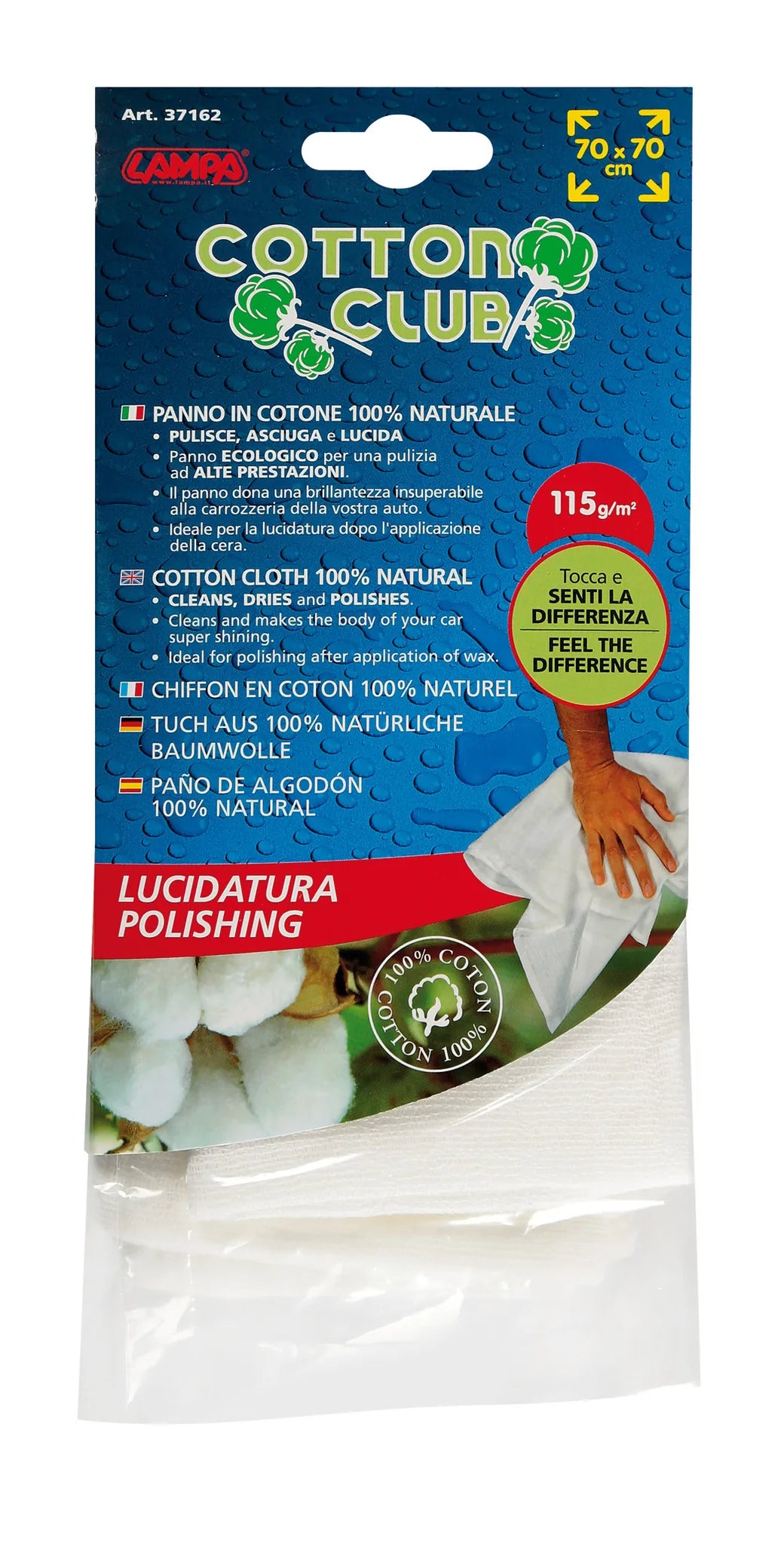 La confezione di Cotton Club, panno, vista 3
