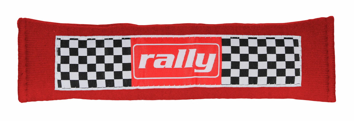 Cuscino avvolgicintura universale — doppia imbottitura, chiusura velcro. Scritte assortite: Rally, Racing, Motorsport, Turbo