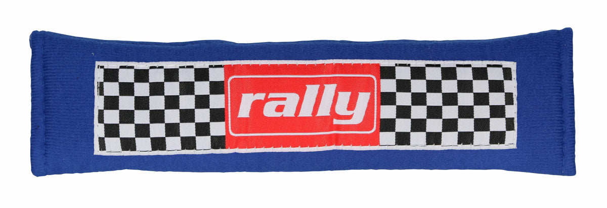 Cuscino avvolgicintura universale — doppia imbottitura, chiusura velcro. Scritte assortite: Rally, Racing, Motorsport, Turbo