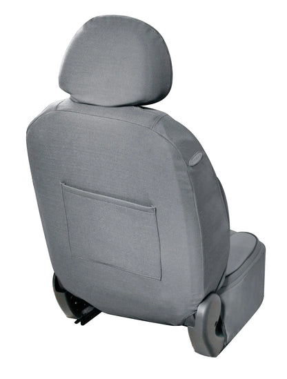 De-Luxe Sport Edition, coppia coprisedili anteriori — imbottiture di contenimento sportive. Tasca posteriore sul retro
