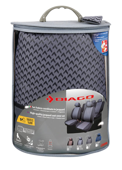 La confezione di Diago, set fodere coordinate in jacquard