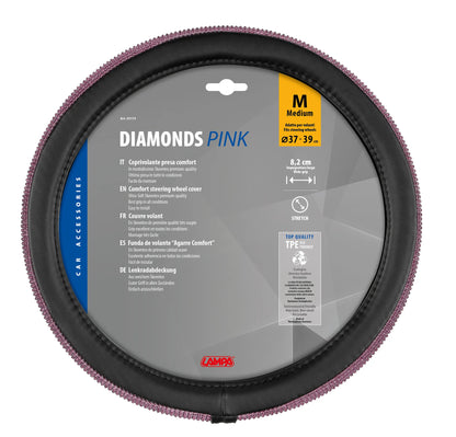 La confezione di Diamonds Pink, coprivolante in Skeentex - S - Ø 35/37 cm