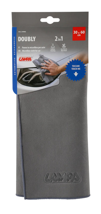 La confezione di Doubly 2 in 1, panno in microfibra, vista 2