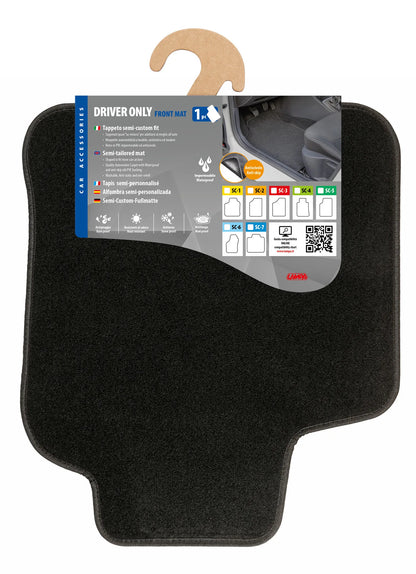 La confezione di Driver Only, tappeto semi-custom fit