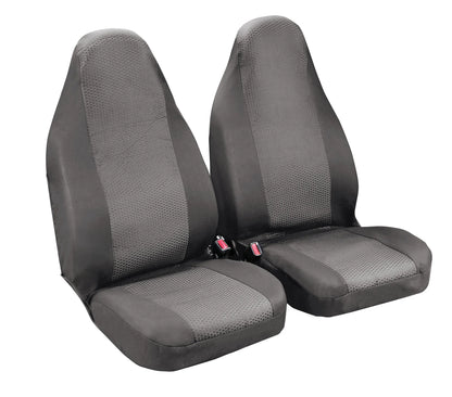 Duka High-Back, coppia coprisedili anteriori in tessuto — consentono la fuoriuscita degli airbag laterali