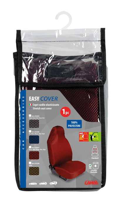 La confezione di Easy Cover, coprisedile anteriore elasticizzato