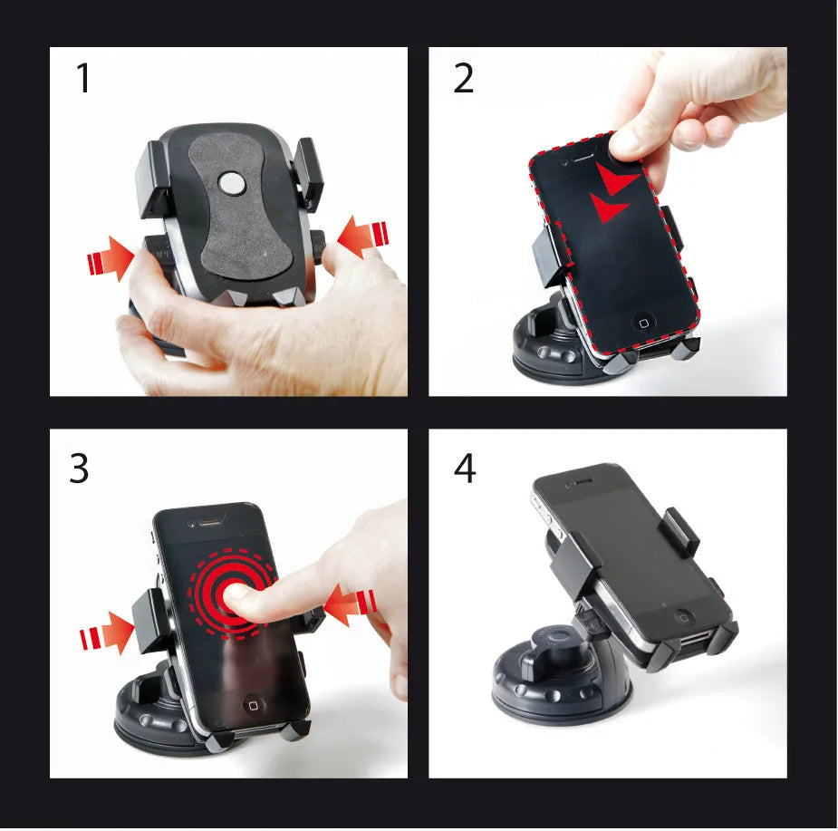 Easy-Lock, portatelefono con bloccaggio automatico montato sul veicolo