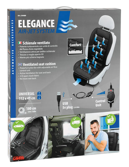 La confezione di Elegance Air-Jet System, schienale ventilato