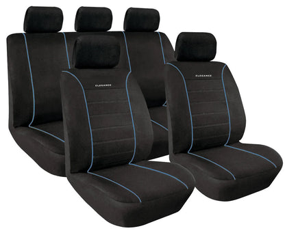 Elegance, set fodere coordinate — fronte: tessuto in velluto di poliestere