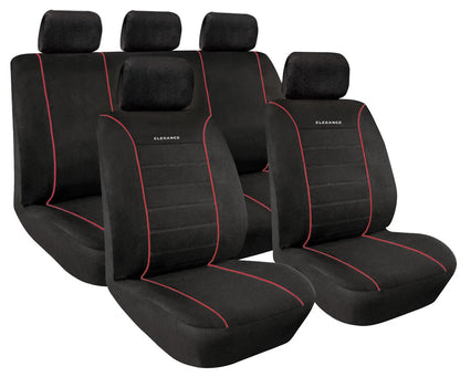 Elegance, set fodere coordinate — fronte: tessuto in velluto di poliestere
