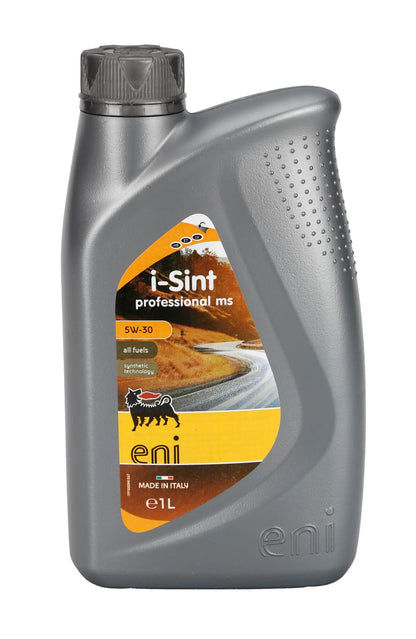 Eni olio i-sint ms 5w-30 lt.1 su fondo bianco