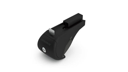 Evos RA (Rail Alu), kit 4 piedi per barre in alluminio su fondo bianco, vista 2