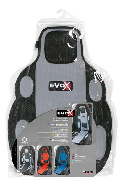 La confezione di Evox, schienale imbottito