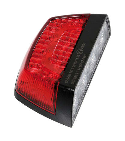 Fanale posteriore a Led, illuminazione targa e luce di su fondo bianco, vista 2